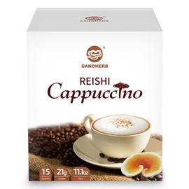 GANOHERB Mezcla Alternativa De Capuchino De Café Con Hongos, Bebida Instantánea De Café Superalimento Con Extracto De Hongo Reishi Para Aliviar El... 