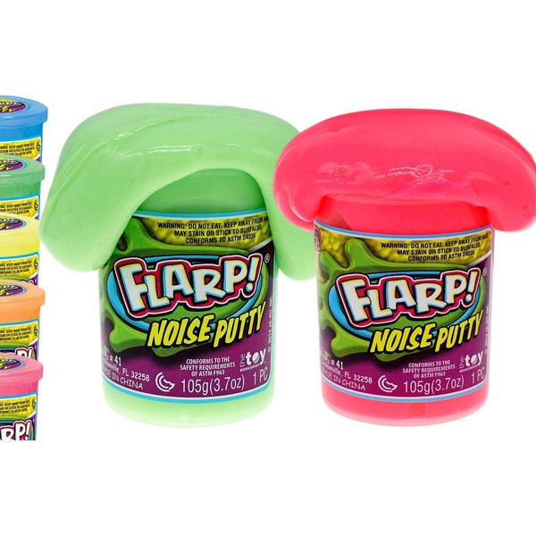 JA-RU Flarp Noise Putty Scented Squishy Sensory Toys for Easter, ADHD Autism Stress Toy, Great Party Favors Fidget for Kids and Adults Boys & Girls. (2 Units Assorted) 41-2p