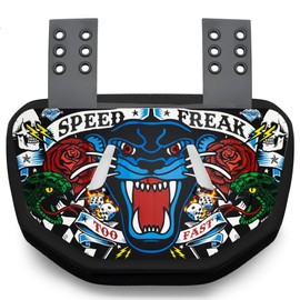 Battle Sports Novelty Football Back Plate- Lower Backplate - Rear Lower Back Protector Hard Outer Shell & Contoured Foam for Youth, Kids and Adults