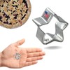 Foose Brand Miniature Star Cookie Cutter 1 in, Tin Plate