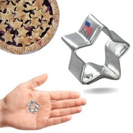 Foose Brand Miniature Star Cookie Cutter 1 in, Tin Plate Steel, Handmade in USA