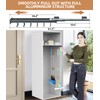 Pull Out Broom Holder, Multifunctional Slide Broom And Mop Storage/Organizer