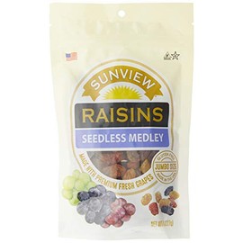 Medley Raisins, Jumbo Seedless 6 Pouches - 8oz