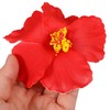 FRCOLOR Red Hawaiian Flower Hair Clip Plumeria Hairpin Artificial Flower