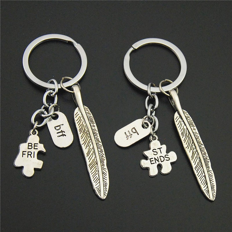 HeeYaa 10 Pieces of 1-inch Flat Key Rings - Metal