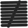 Minkissy 100pcs Portable Nail Buffers Dual-Sided Black Sand Nail Files for Manicure and Pedicure Professional Art Tools for Shaping and Retouching Chic Design for Home Salon Use