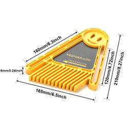 Featherboards Adjustable Feather Loc Board Set Multi-Purpose Tools Woodworking Safety Device for Table Saws and Router Tables Fence Tools(Blue)