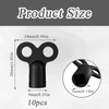 Pack of 10 Heating Bleed Keys, Radiator Bleeding Key, Black
