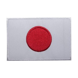 Japan Flag Logo Patch Embroidered Applique Japan Country Flag Iron On Sew On Emblem