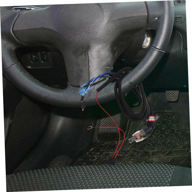 BUGUUYO Car Horn Kit Button Horn Wire Harness Adapter Replacement