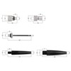 Sport-Tec Universal valve set, 5 pieces, 1 x needle valve,