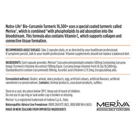 Nutra-Life Bio-Curcumin Turmeric 16,500+ 60 Capsules