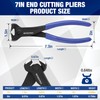 WORKPRO 7 Inch Nail Puller, End Cutting Pliers - Black