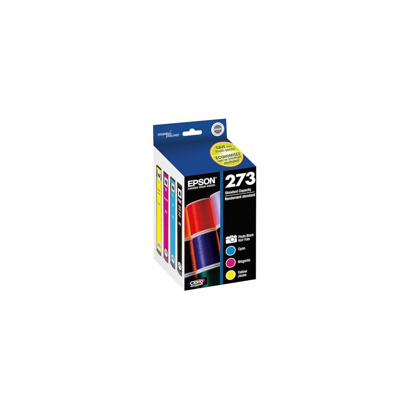 EPSON 273 Claria Ink Standard Capacity Photo Black & Color