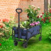efunmodern Heavy Duty Folding Wagon Cart 220lb Utility Wagon for