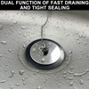 Universal bath plug with Stainless Steel Chain, bath plug replacement,