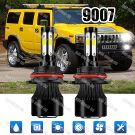 Unbranded For Hummer H2 2003-2009 - 2X 9007 6000K Front LED Headlight Bulbs Hi/Lo Beam Kit
