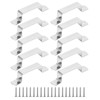 Fence Post Security Brackets, 10Pcs 80mm×20mm Fence Panel Clips 304