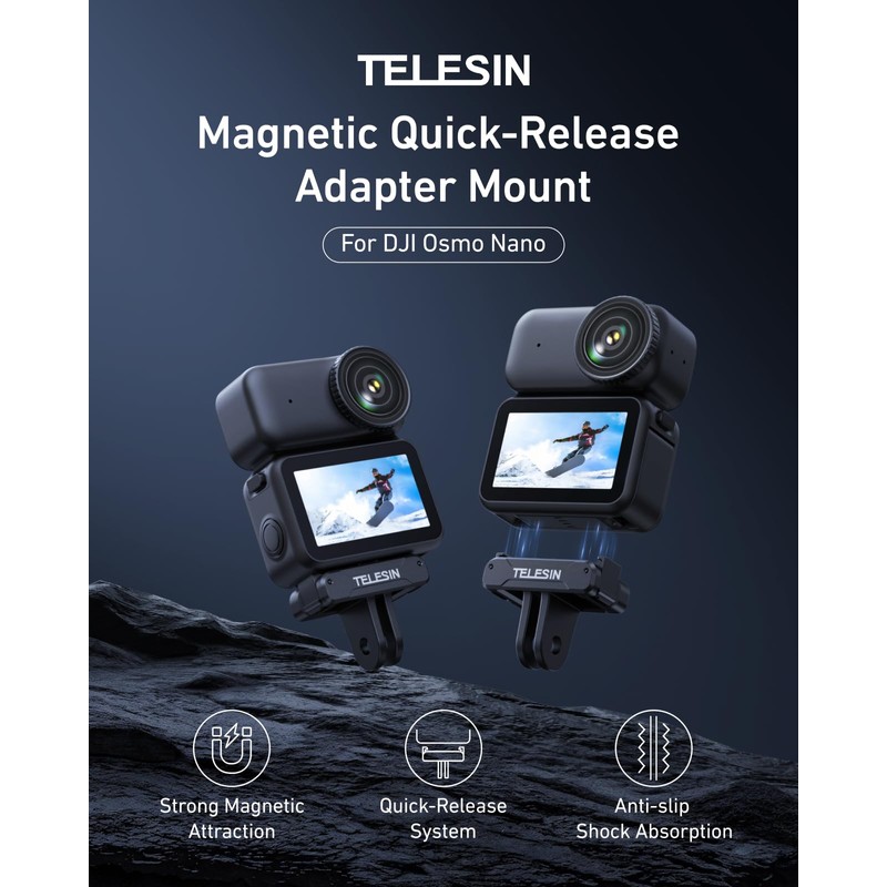 Magnetic Quick Release Mount Tripod Selfie Stick Adapter Quick Release