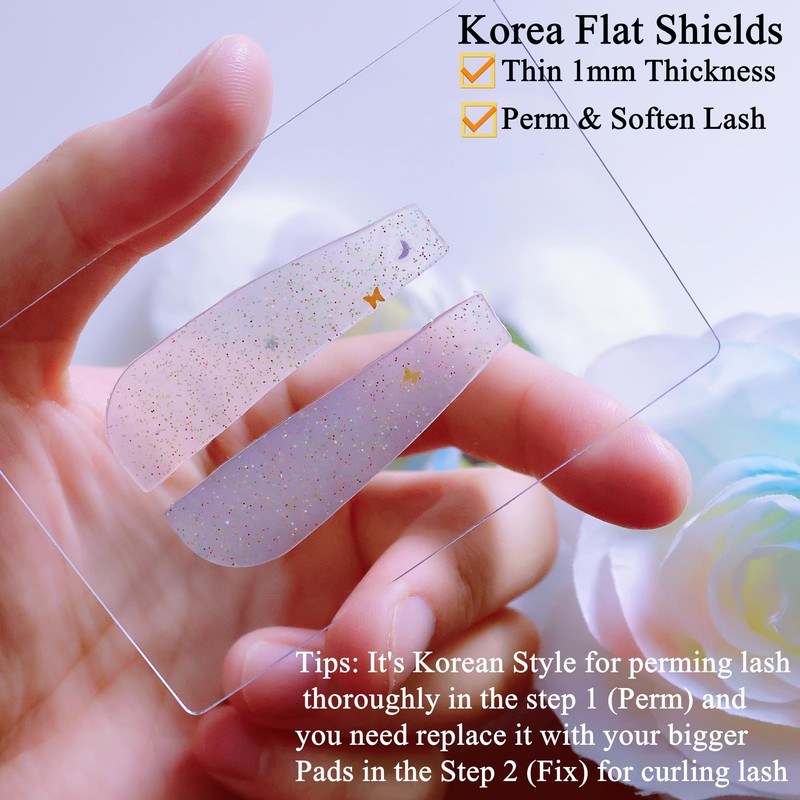 ICONSIAM Almohadillas Planas Coreanas Ultrafinas Para Levantamiento De Pestañas, Para