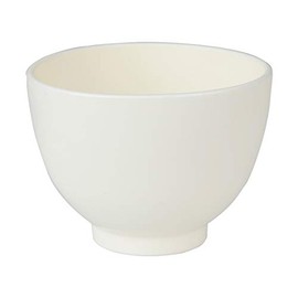 Mild Rubber Bowl (Medium) Diameter 3.9 inches (10 cm), White [Rubber Ball, Color Bowl, Color Ball, Cupbowl, Cupball, Beauty Salon, Rubber Bowl, Cup, Unbreakable, Dental