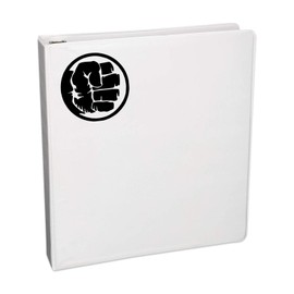 Bargain Max Decals Fist Silhouette Decal Notebook Car Laptop 5.5" (Black)