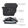 Genuine Leather Shoulder Crossbody Purse For Women with Adjustable Strap,
