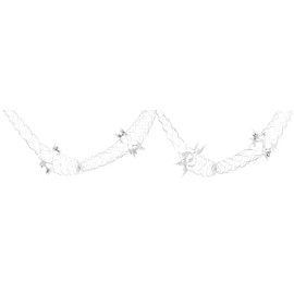 Christmas Concepts® Pack Of 2 9ft Foil Garland Festive Hanging Decorations - Christmas Decorations (Silver)