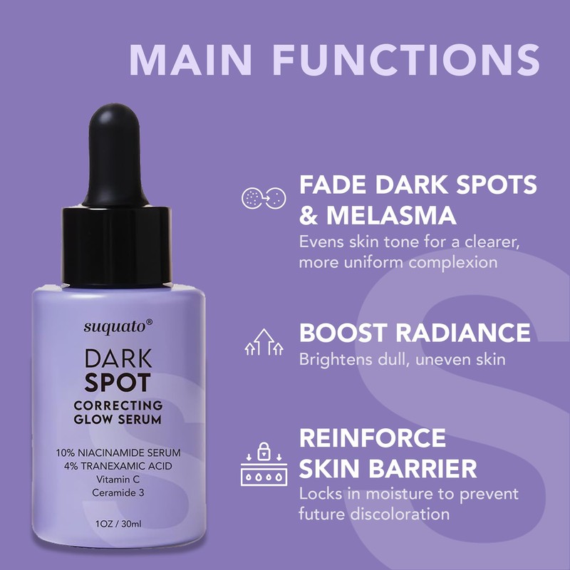 Dark Spot Correcting Glow Serum: Melasma Hyperpigmentation Treatment for Face