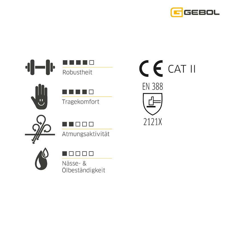 Gebol Driver | High Resistance Leather Work Gloves | Leather