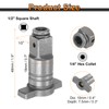 HARFINGTON 2pcs Electric Wrench Conversion Head 1/2" Square Drive Shaft