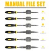SGERUFZ 6-Piece Precise File Set for Workshop and DIY Including