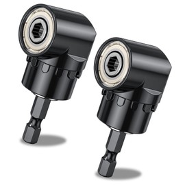 Cfcyhla 105° Winkelschrauber,2 Stück Rechtwinkliger Bohrer, Winkelschrauber 105° Vorsatz Adapter mit 1/4-Zoll Magnetischen Bit Halter,Vorsatz Adapter für das Bohren des Schmalen Raumes