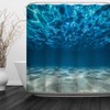 Baccessor Ocean Sea Shower Curtain Tropical Underwater Blue Ocean Water