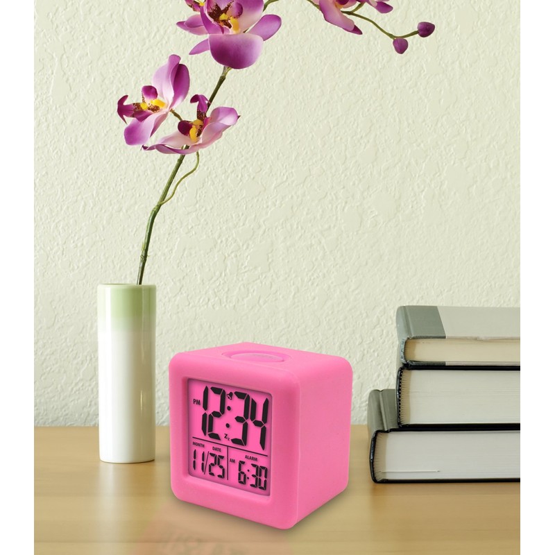 Equity by La Crosse 70902 Soft Cube LCD Alarm Clock,