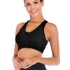 FXTYK Zip Front Sports Bra Post Surgery Bra Yoga Workout