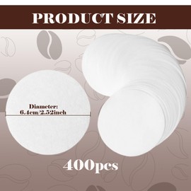 Filter for Aeropress Filter, 400 PCS Coffee Filter Paper, Paper Filters Compatible with Aeropress All Coffee and Espresso Makers, Disposable Unbleached Coffee Filter Papers Vegan Non Bleached
