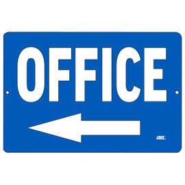 Office Left Arrow Metal Tin Sign Business Retail Store Home Large Restaurant Bar Office Hotel