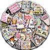 50PCS Pink Bookish Stickers for Kindle,Hot Mess Sticker Pack for