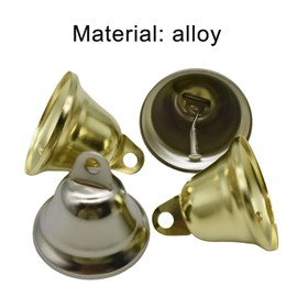 Pinenjoy 40Pcs 38mm Gold Silver Copper Bells 1.7x1.5inch Vintage Craft Jingle Bell for DIY Witch Bells Doorbell Wind Chimes Pet Training Bell Wedding Christmas Home Garden Decor