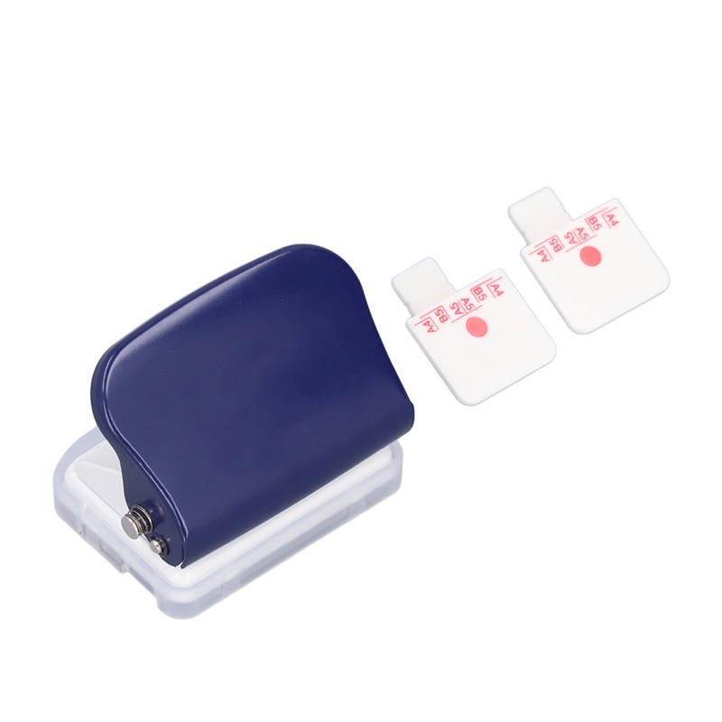 Hole Punch Dark Blue 6 Hole Portable Small Planner Hole