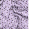 Soimoi Purple Moss Georgette Fabric Paw Dog Print Fabric by