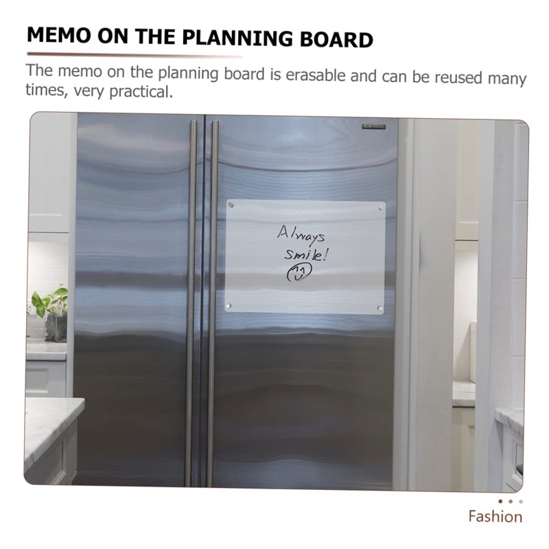 STOBOK Magnet Reminder Erasable Blank Planner Magnetic Erase Wall Fridge