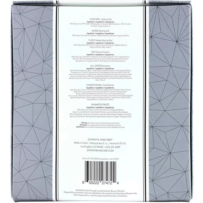 Johnny B Men's Holiday Gift Set - Test Drive