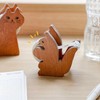 ROLUXENTIA Clear Tape Dispenser - Wooden Squirrel Cute Design for