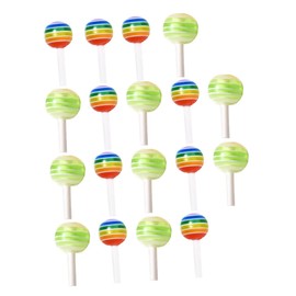 Beavorty 30pcs Mixed Color Nail Art Decors Lollipop Ornaments for Manicure Decorative Accessories for Salon and Home Use for Personal Style and Creative Designs