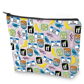 BLUPARK Portland Fans Gift We Can Pickle Makeup Bag Funny TV Quote Toiletry Bag Bird Owner Gift TV Lovers Cosmetic Bag (We Can Pickle)