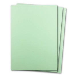 Glüxx Agent 50 sheets of construction cardboard DIN A4 Mint Green Light Green 240 g/m² Thick craft cardboard 21.0 x 29.7 cm Cardboard for crafting for photo album menu card Printable DIY be creative