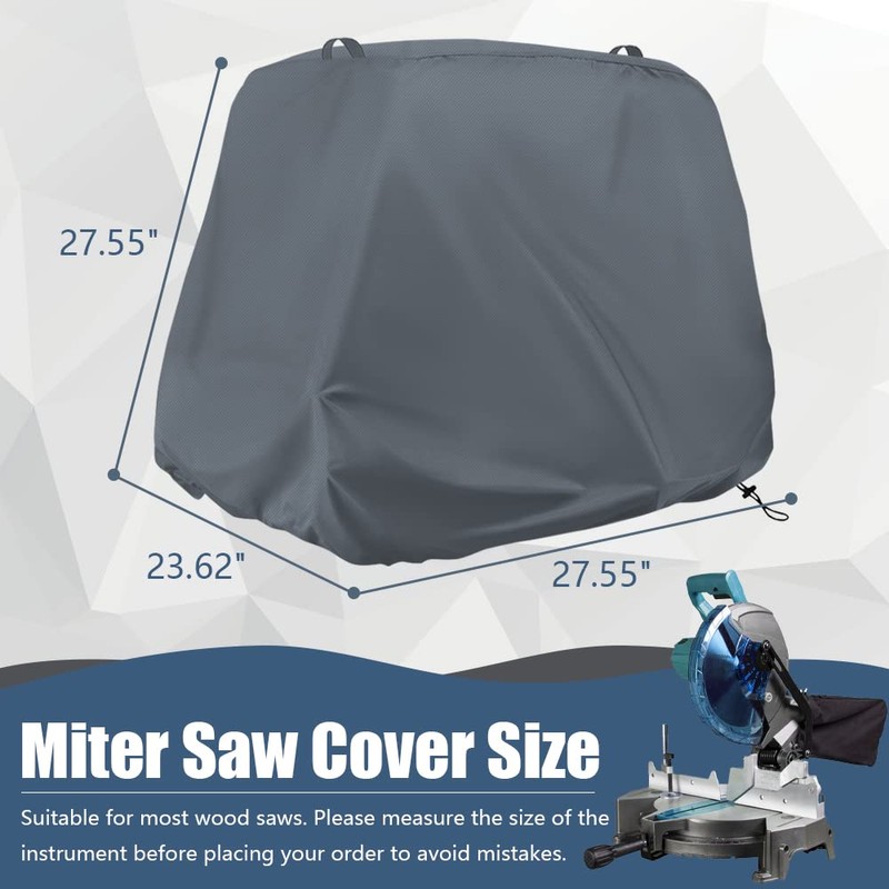 Miter Saw Cover Heavy Duty 600D Waterproof Dustproof 27x23x27 |