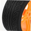 Kisangel 4PCS Rubber Tires for Model Cars Enhance Stability Performance
